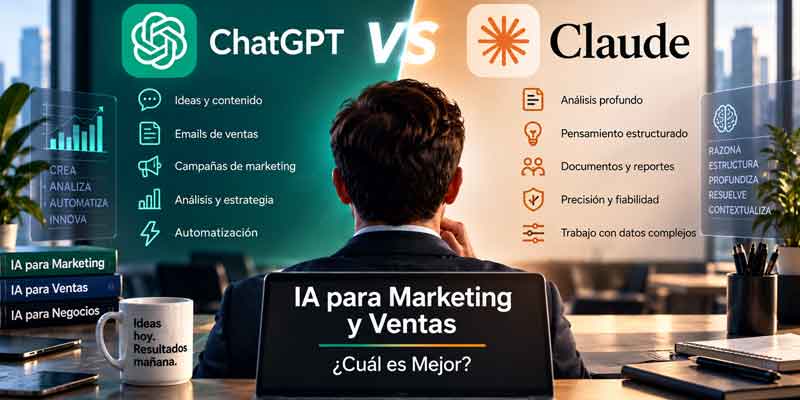 Chatgpt vs Claude Cual es Mejor para marketing y ventas